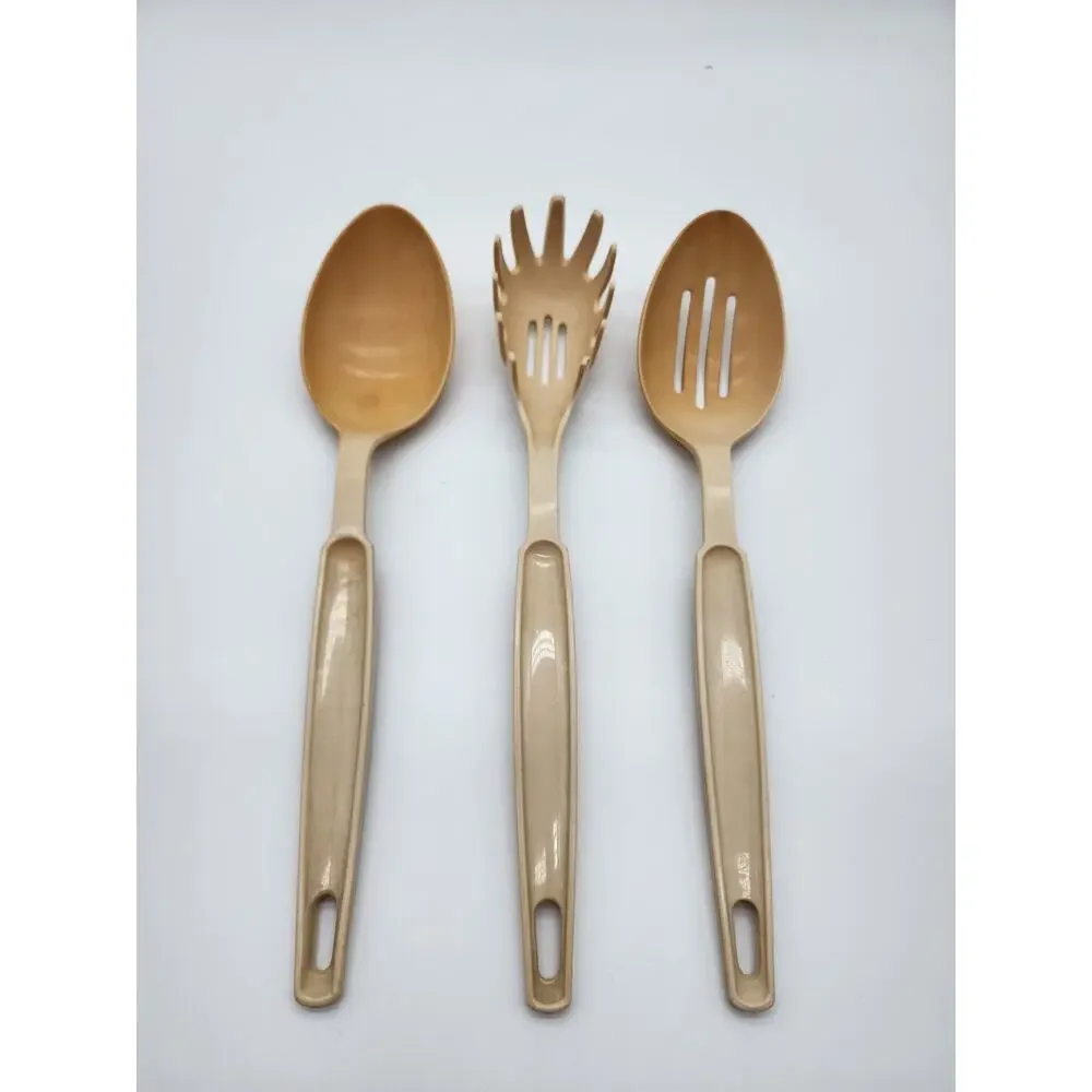 ECKO Vintage Almond Made in USA Set of 3 Serving Pieces